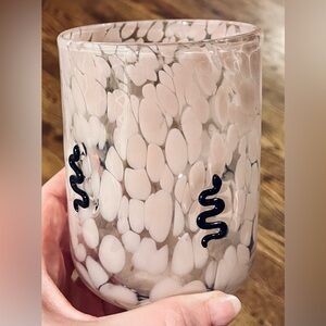NEW Anthropologie Mystic Icon Juice Pink Glass Black
Snake